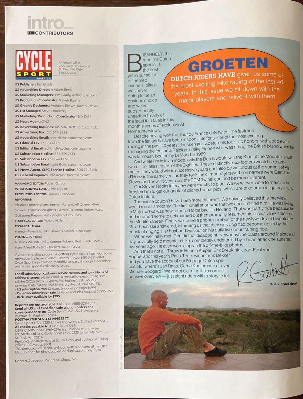 Cycle Sport America  (December) magazine collectible [Barcode 07336164647787] - Main Image 3