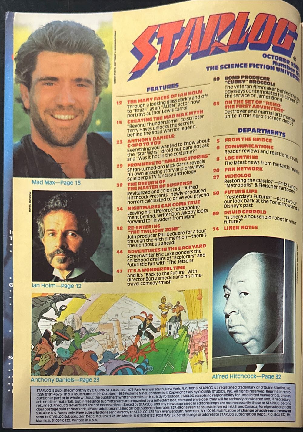 Starlog  (October) magazine collectible [Barcode 07189649112810] - Main Image 3