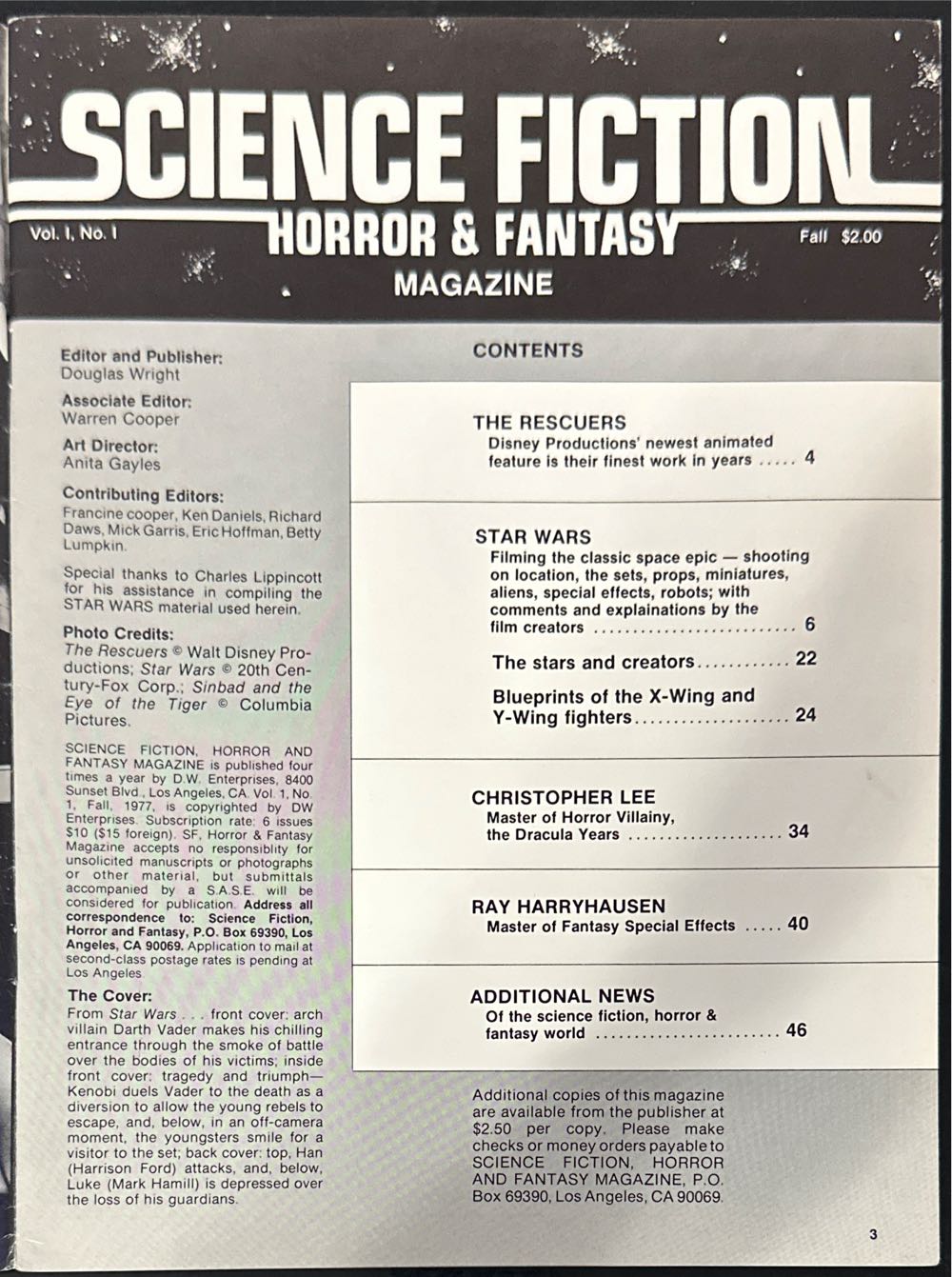 Science Fiction Horror & Fantasy  (September) magazine collectible - Main Image 3