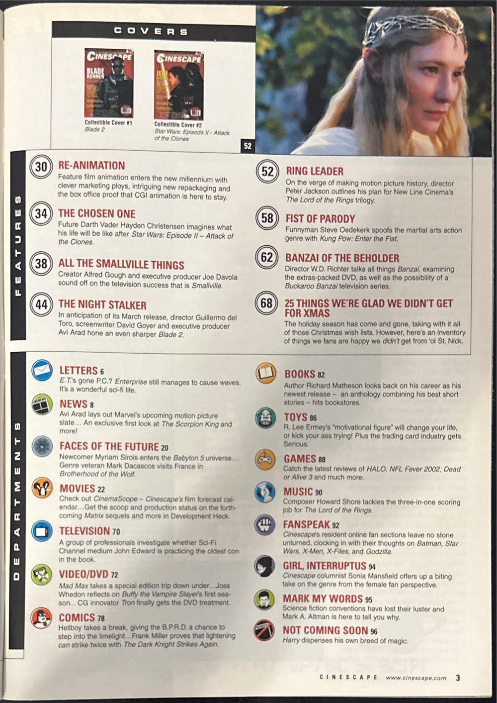 Cinescape  (February) magazine collectible [Barcode 07189648560802] - Main Image 3