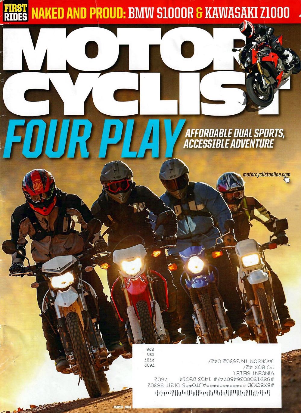 Motorcyclist (March) magazine collectible - Main Image 1