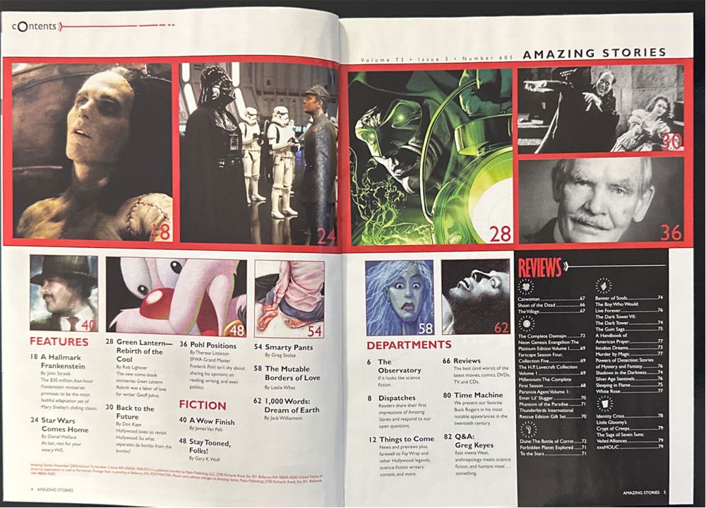 Amazing Stories  (November) magazine collectible [Barcode 07148601820911] - Main Image 3