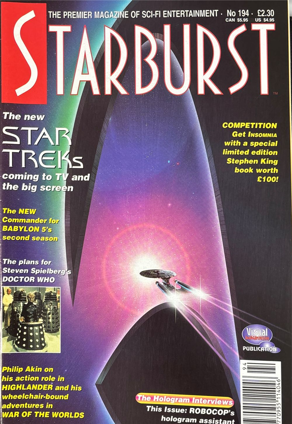 Starburst Star Trek Magazine #194  magazine collectible [Barcode 977095511404694] - Main Image 1