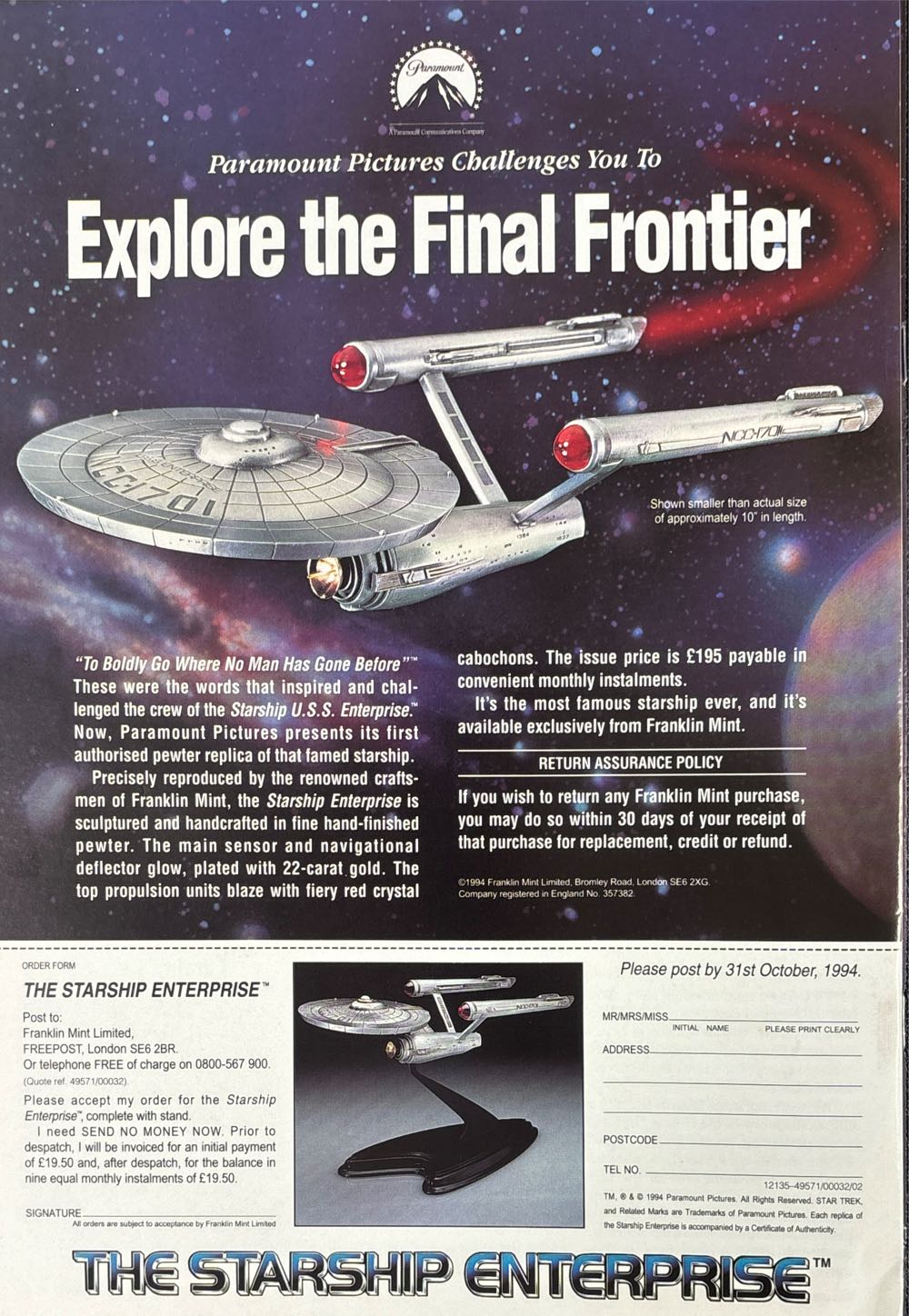 Starburst Star Trek Magazine #194  magazine collectible [Barcode 977095511404694] - Main Image 2