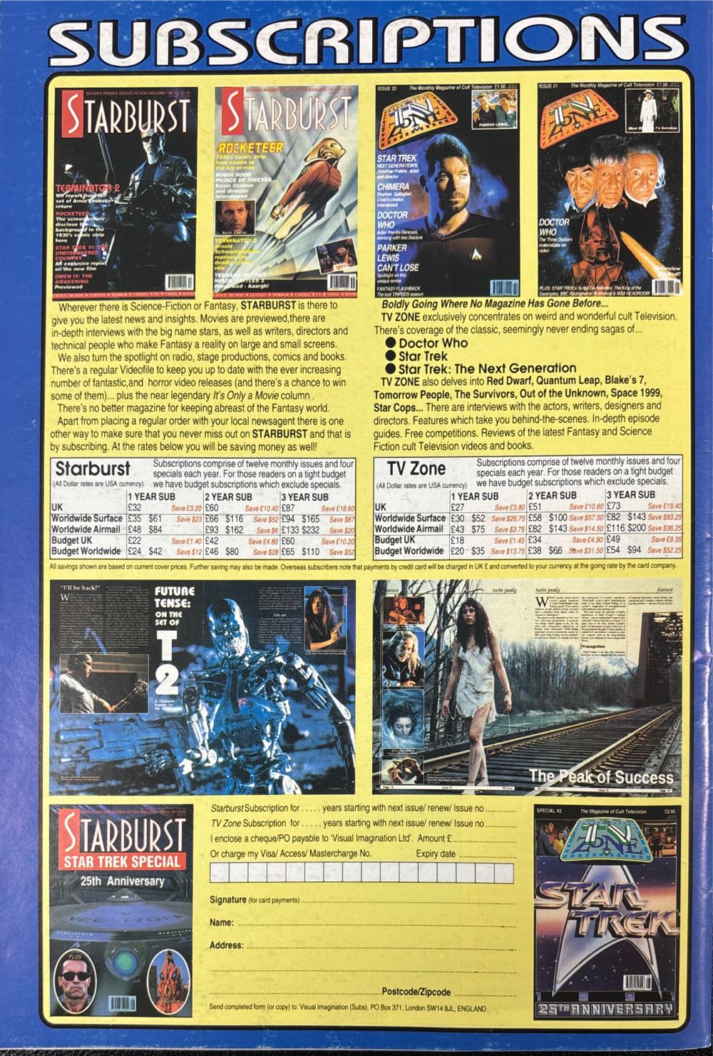 TV Zone Magazine Star Trek Cover #4  (March) magazine collectible [Barcode 977096082301803] - Main Image 2