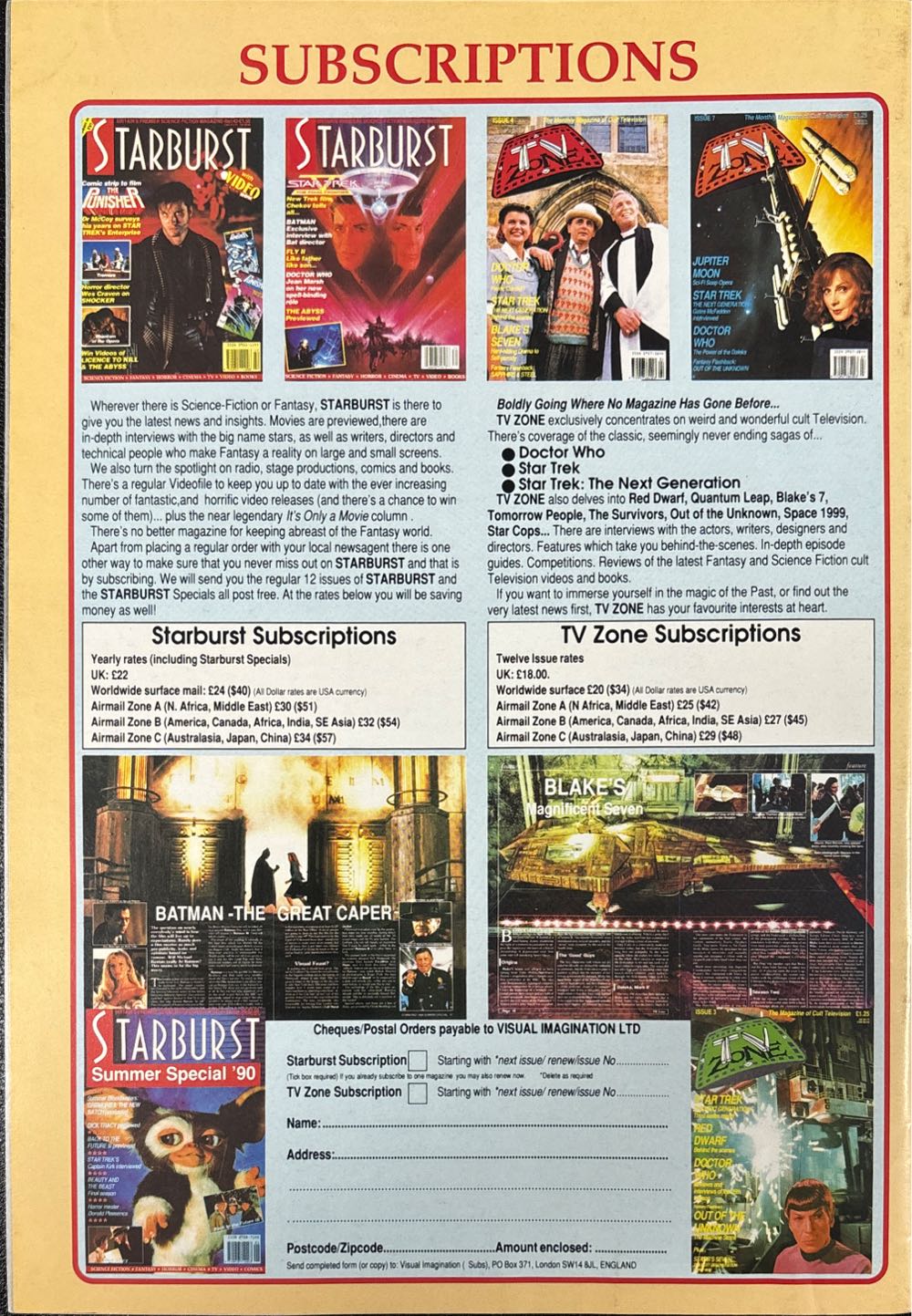 TV Zone Magazine Star Trek Cover #14  (January) magazine collectible [Barcode 977095738499714] - Main Image 2