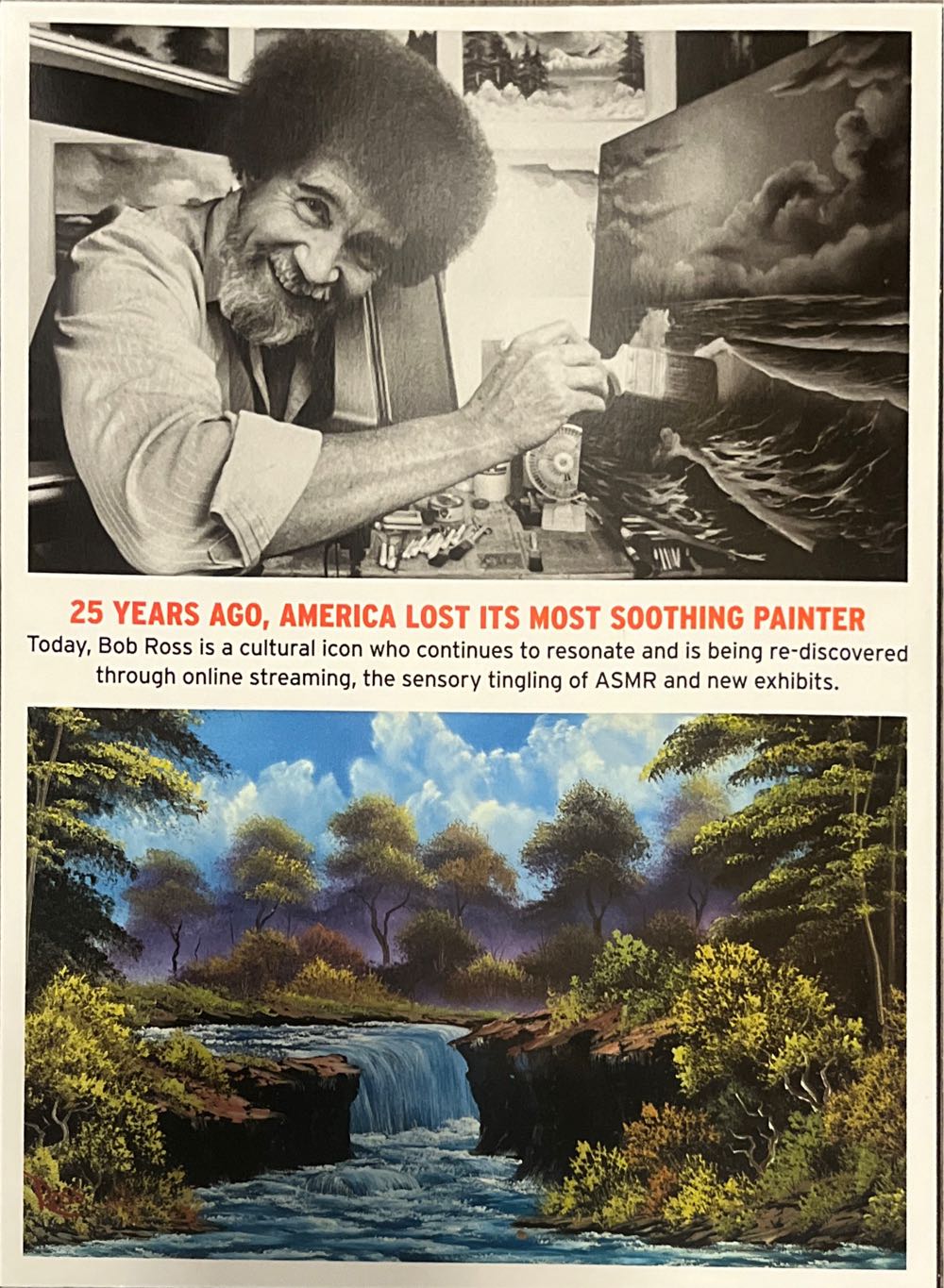 Bob Ross: The Calm and Wisdom of the Beloved Painter  (October) magazine collectible [Barcode 09256710380556] - Main Image 2