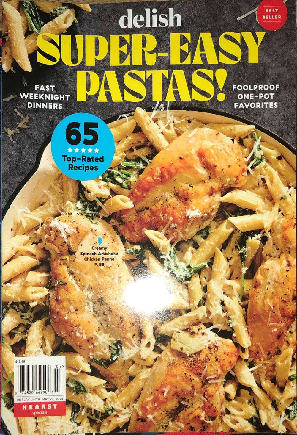 delish: Super-Easy Pastas!  magazine collectible [Barcode 07482064990902] - Main Image 1