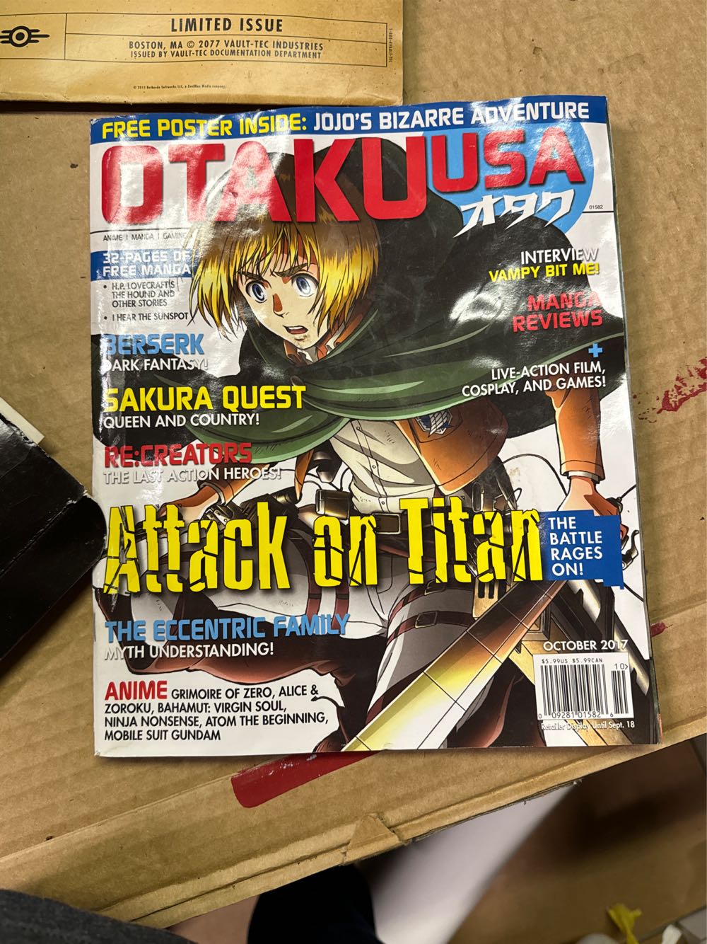 Otaku USA  (October) magazine collectible [Barcode 00928101582610] - Main Image 2