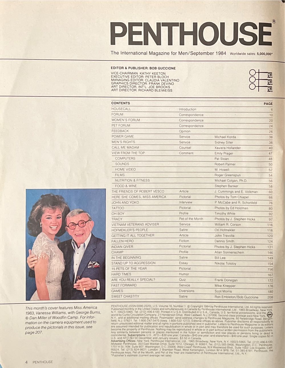 Penthouse September 1984  (September) magazine collectible [Barcode 07788400008209] - Main Image 2