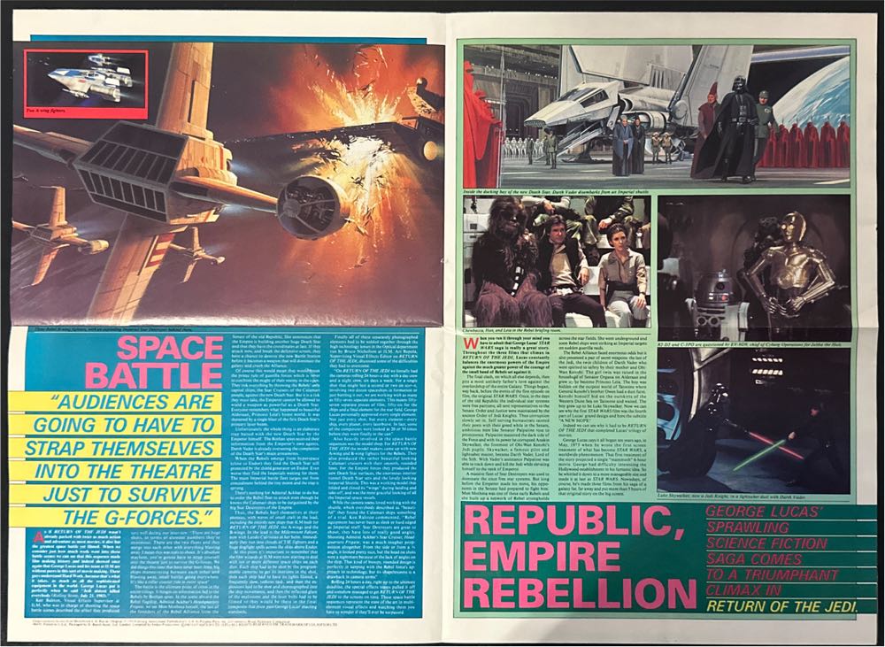 Star Wars Return of the Jedi Official Poster Monthly  (August) magazine collectible [Barcode 07189647921804] - Main Image 3