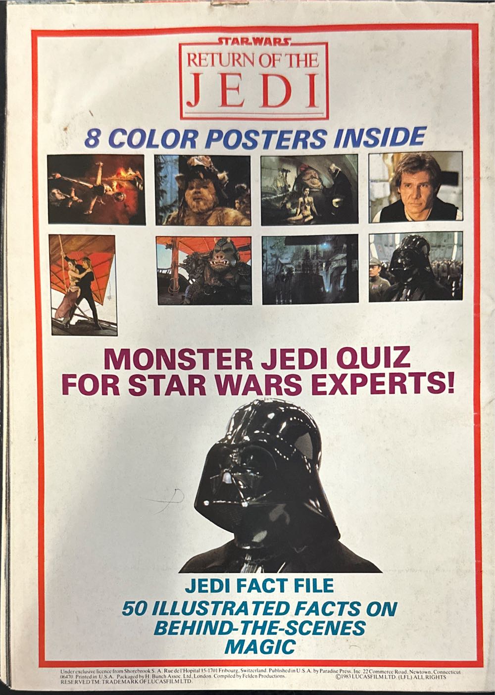 Star Wars Return of the Jedi Official Poster Monthly  (July) magazine collectible [Barcode 071896484595] - Main Image 2