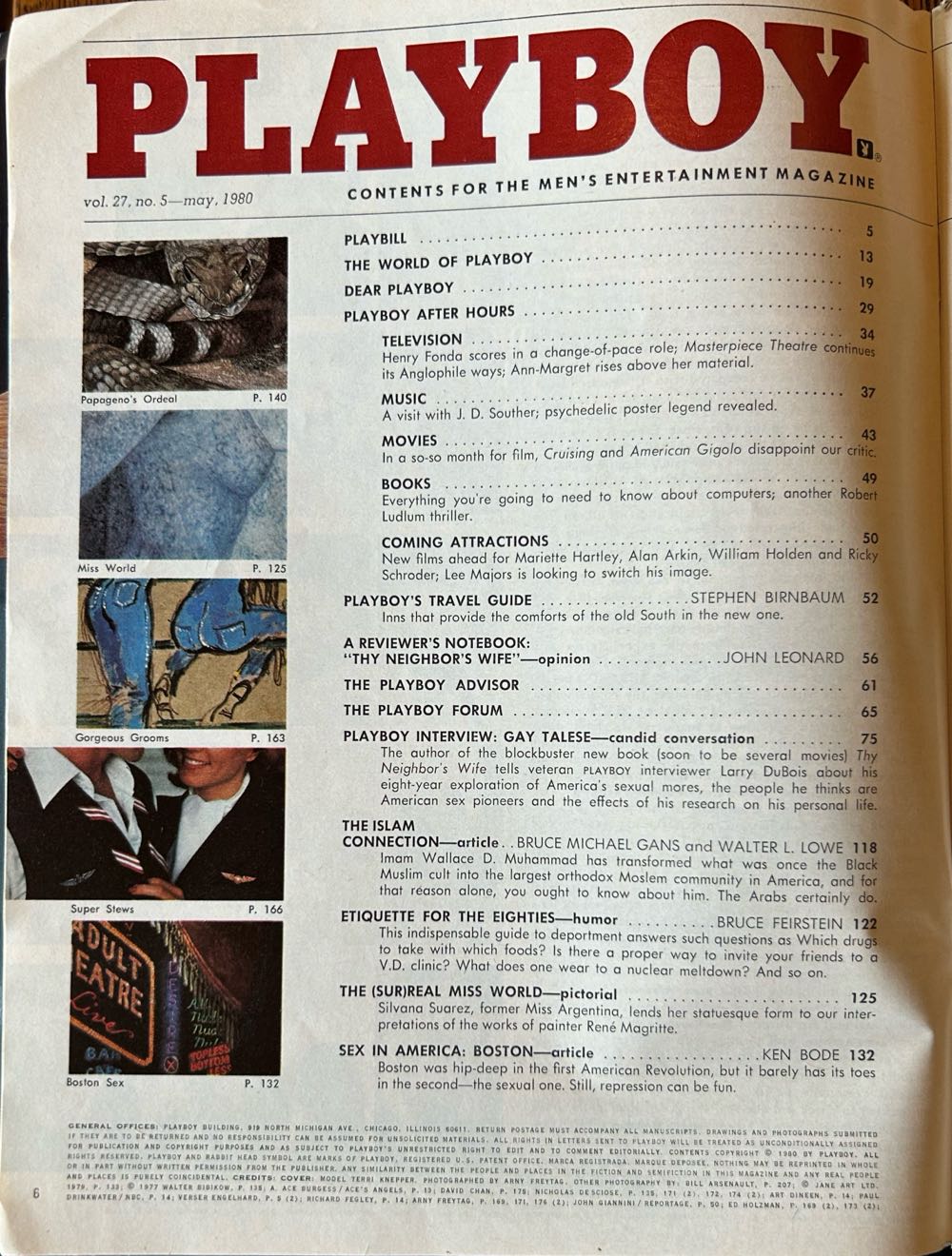 Playboy May 1980  (May) magazine collectible - Main Image 2