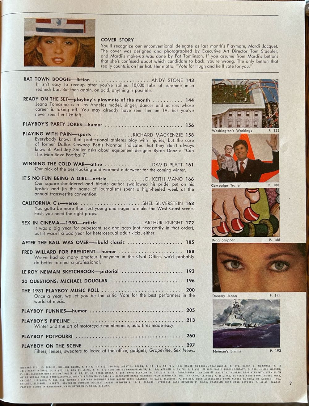 Playboy November 1980  (November) magazine collectible - Main Image 3