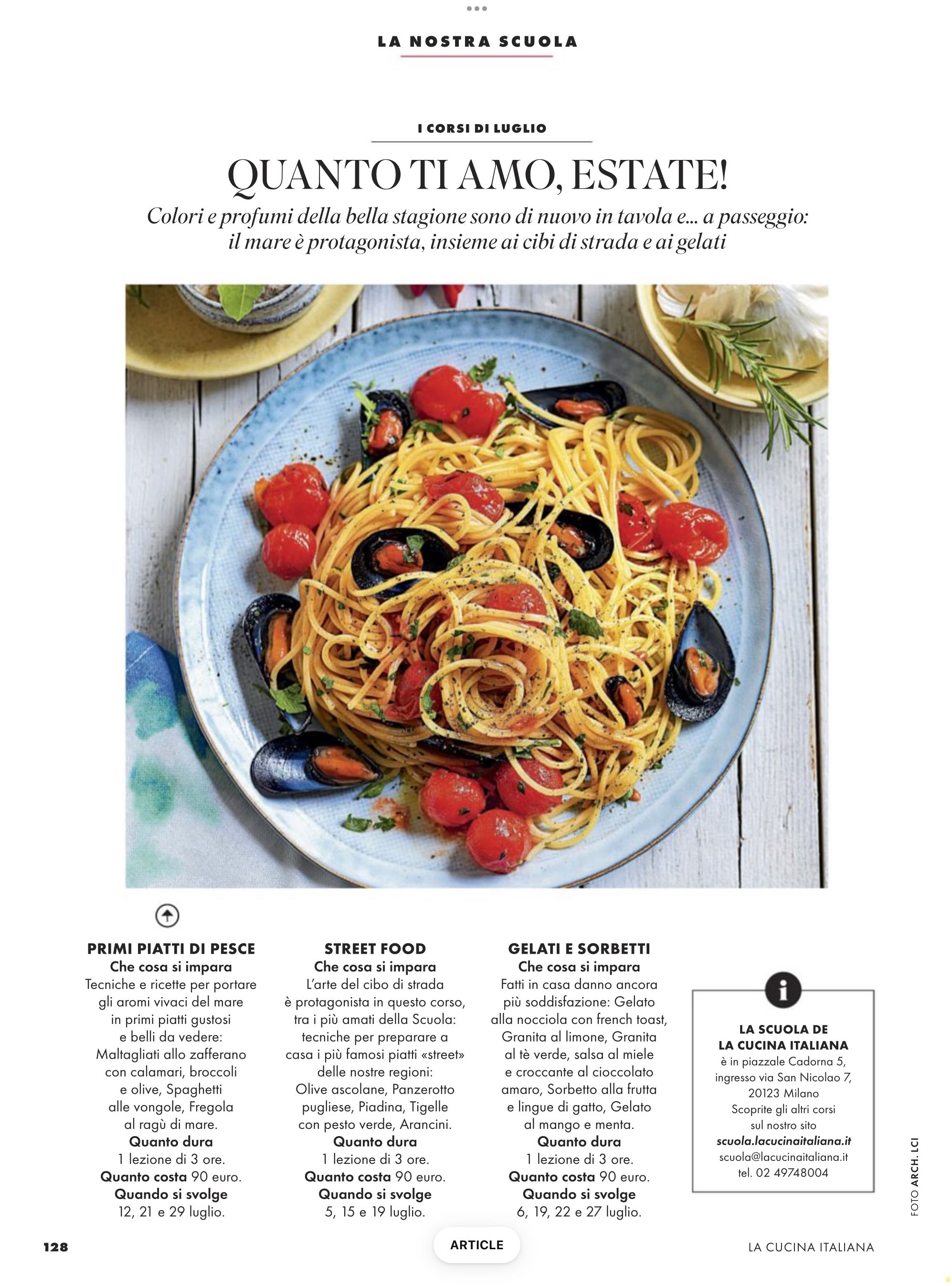 La Cucina Italiana  2023 Luglio  (July) magazine collectible - Main Image 2