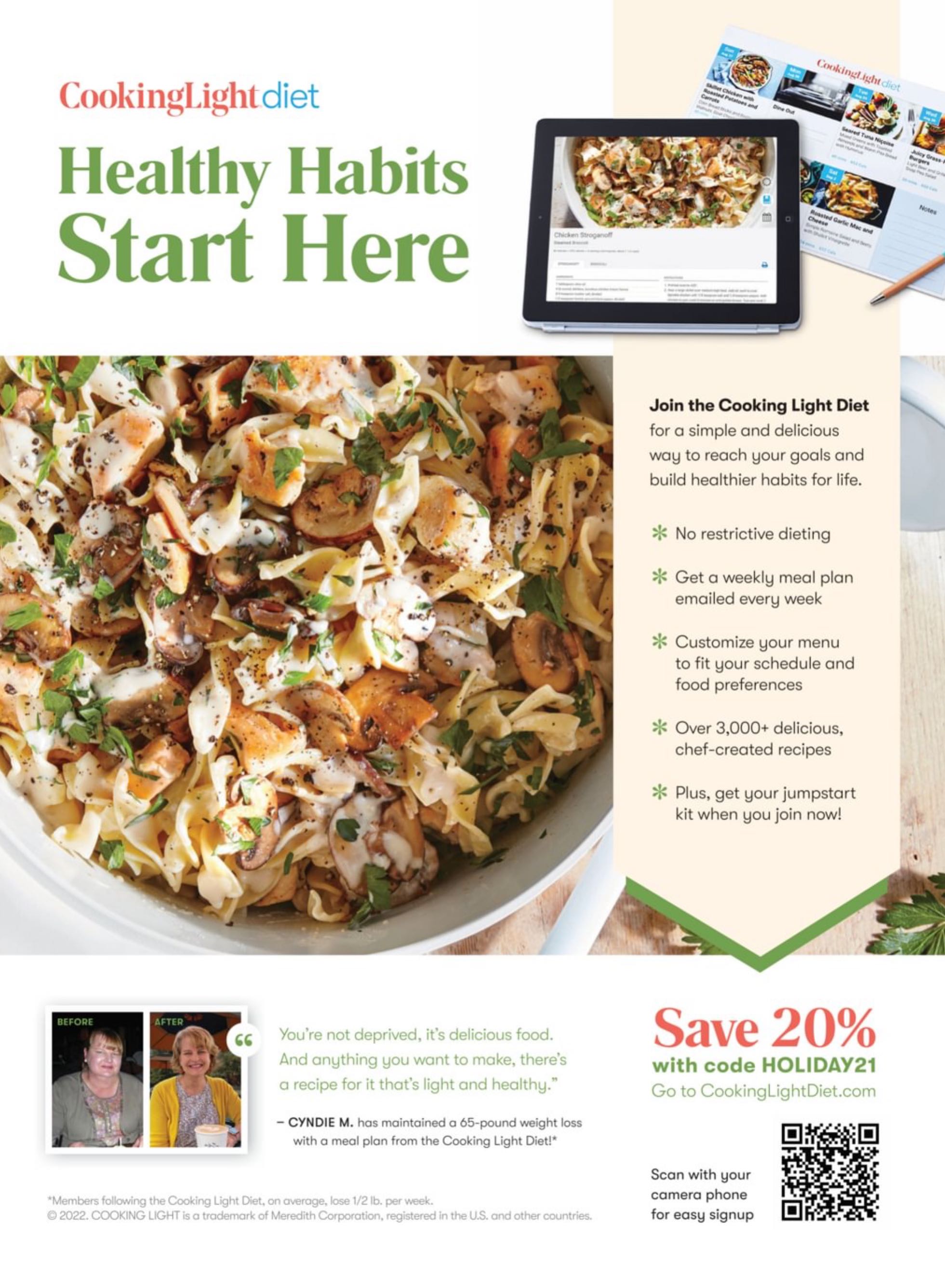 Cooking Light Plant-Based Recipes  Winter 2022 December  (December) magazine collectible - Main Image 2