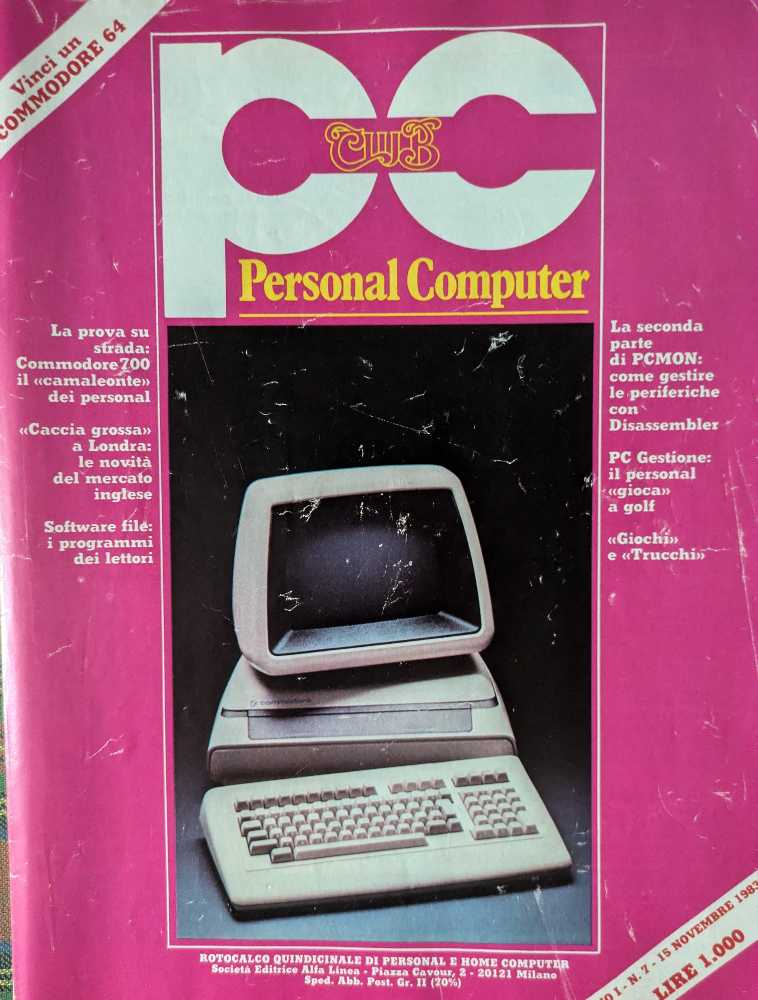 PC Club Anno 1° N. 7 (novembre) magazine collectible - Main Image 1