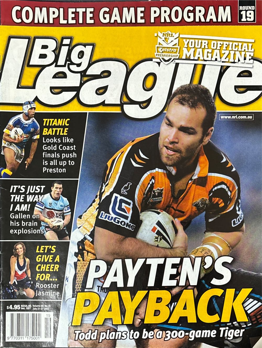 Big League  (July) magazine collectible [Barcode 977031117500119] - Main Image 1