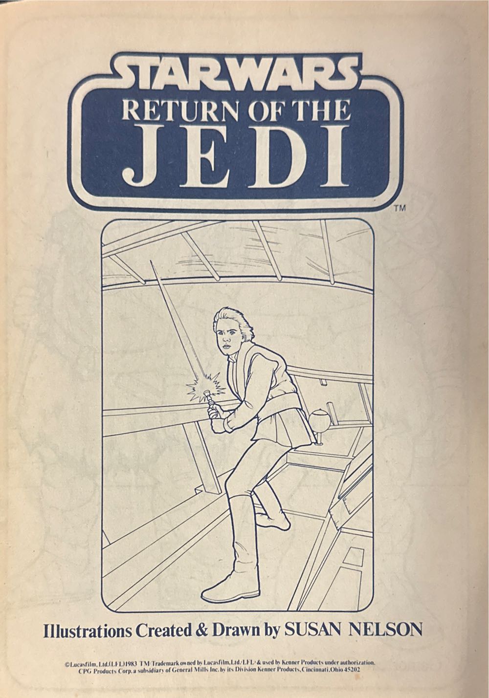 Return of the Jedi Coloring Book  magazine collectible [Barcode 076281184203] - Main Image 3