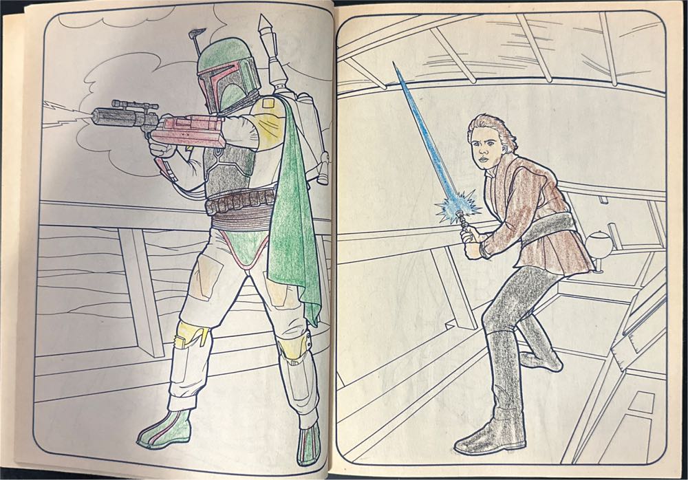 Return of the Jedi Coloring Book  magazine collectible [Barcode 076281184203] - Main Image 4