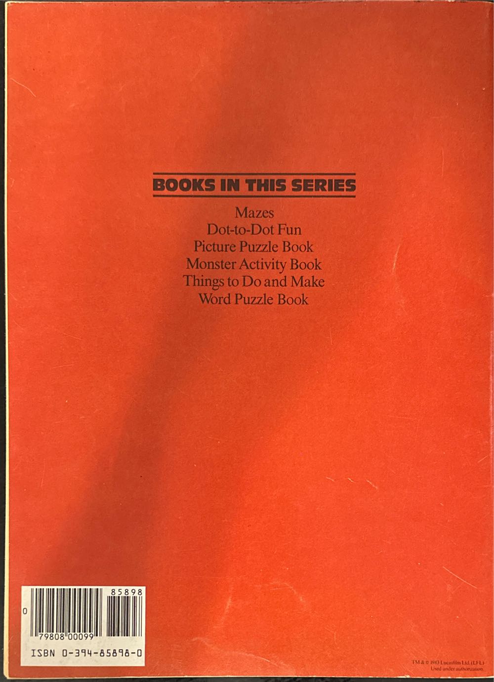 Return of the Jedi Activity Book  magazine collectible [Barcode 07980800099485898] - Main Image 2