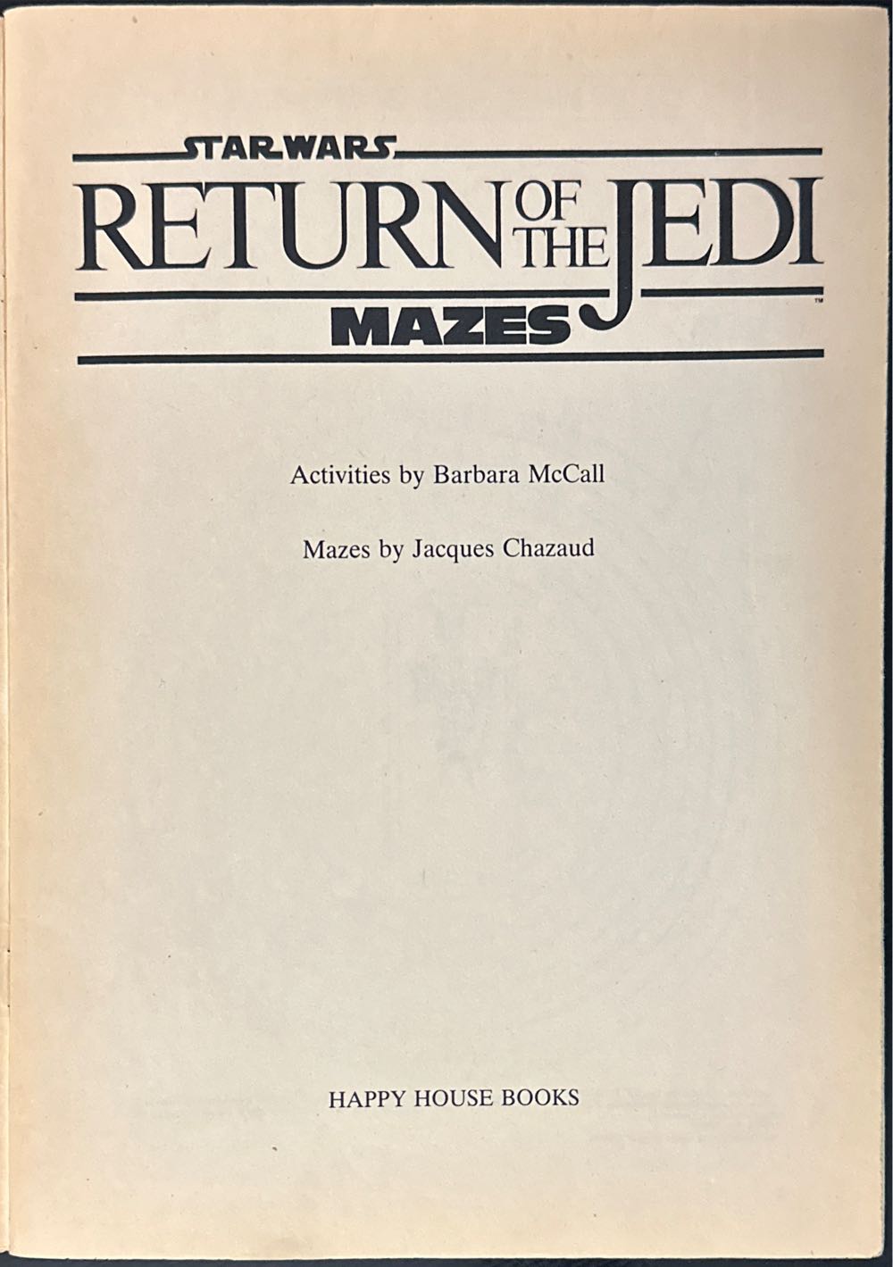 Return of the Jedi Activity Book  magazine collectible [Barcode 07980800099485899] - Main Image 3