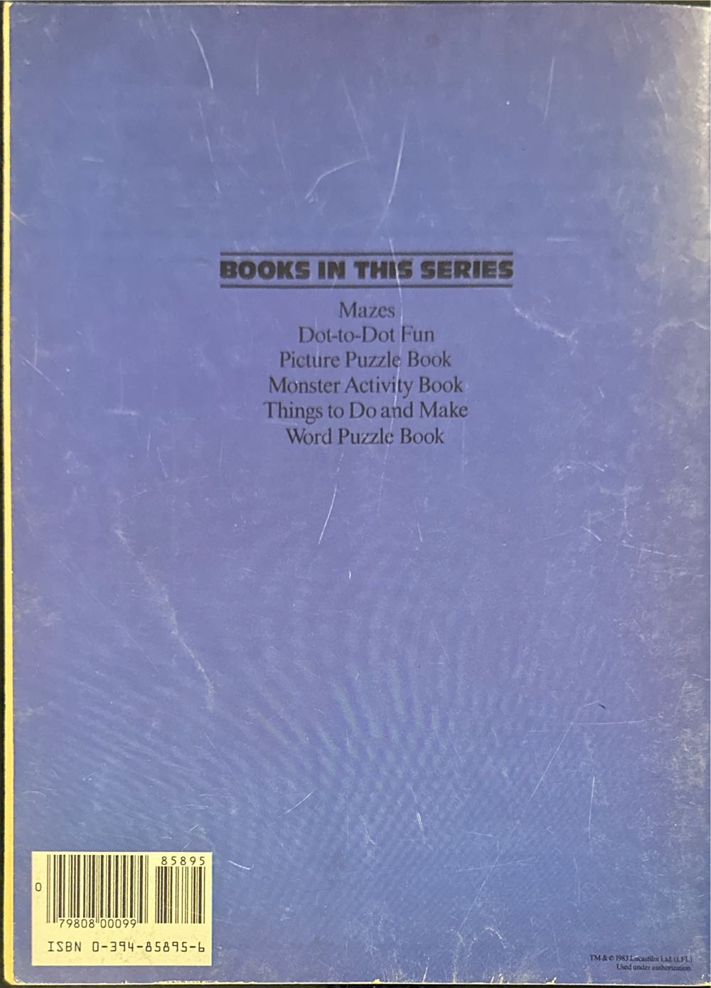 Return of the Jedi Activity Book  magazine collectible [Barcode 07980800099485895] - Main Image 2