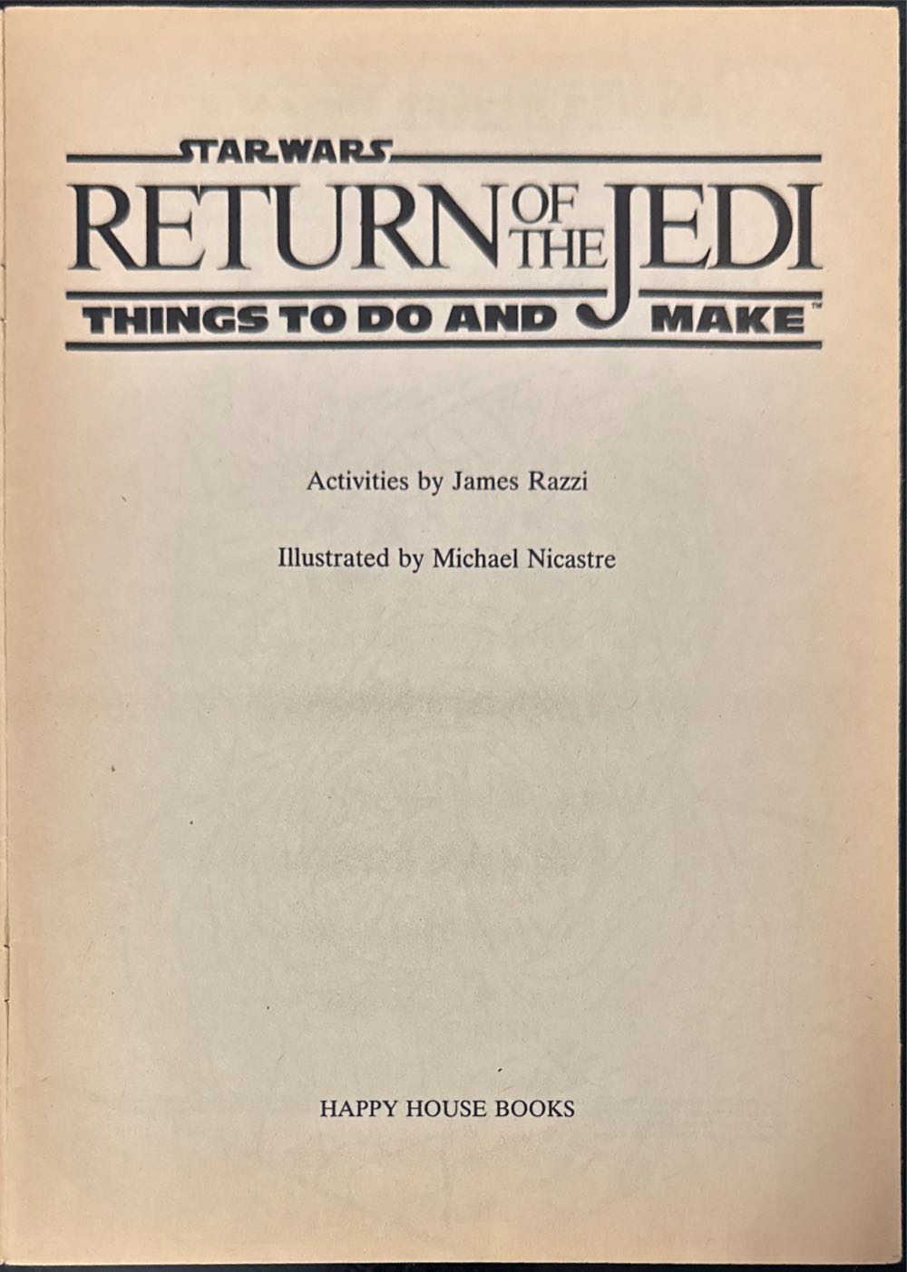 Return of the Jedi Activity Book  magazine collectible [Barcode 07980800099485897] - Main Image 3