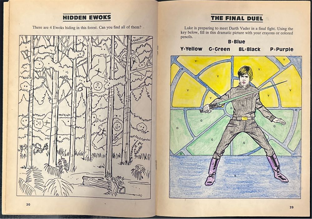 Return of the Jedi Activity Book  magazine collectible [Barcode 07980800099485897] - Main Image 4