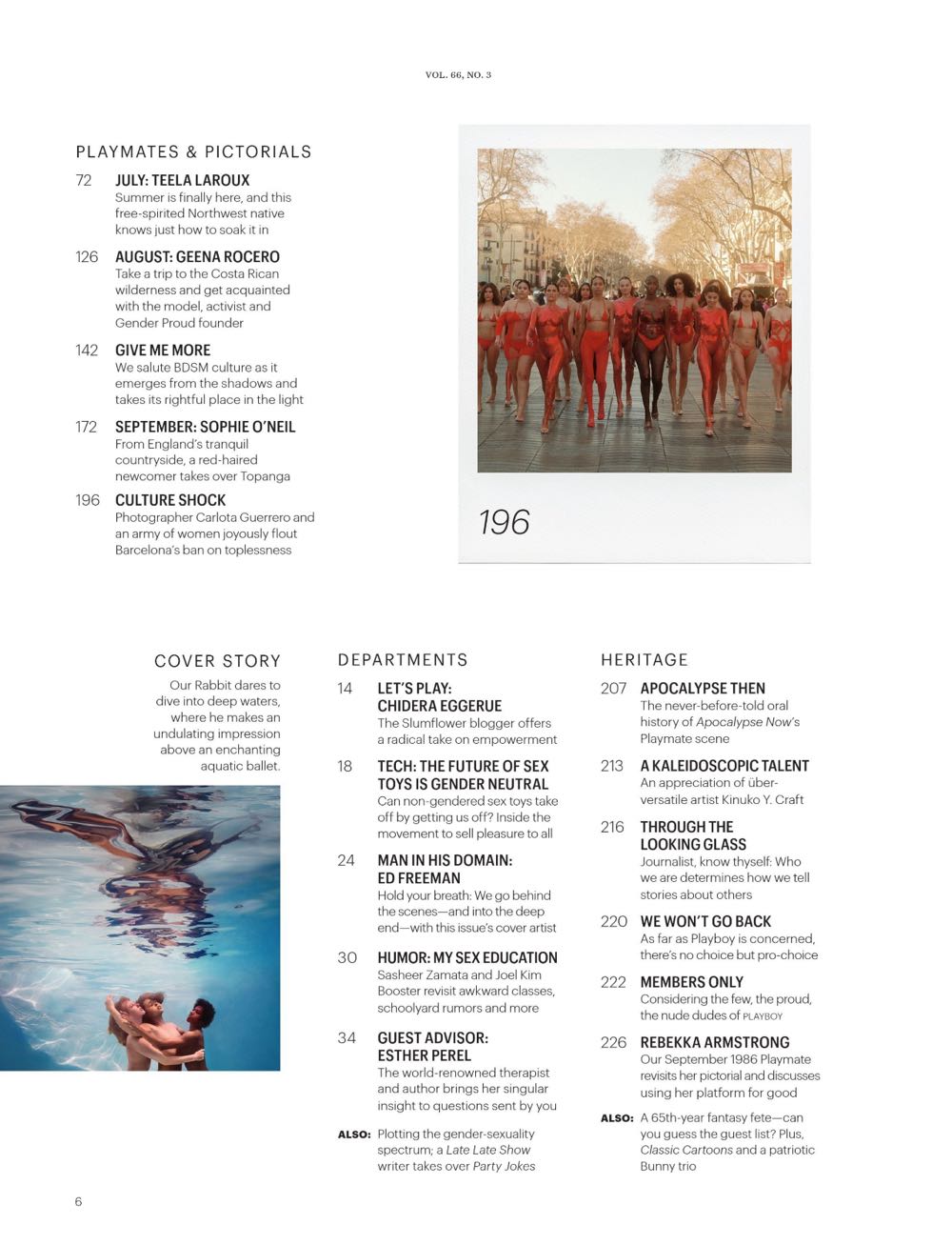 PB6603 Playboy Summer 2019  (July) magazine collectible - Main Image 2