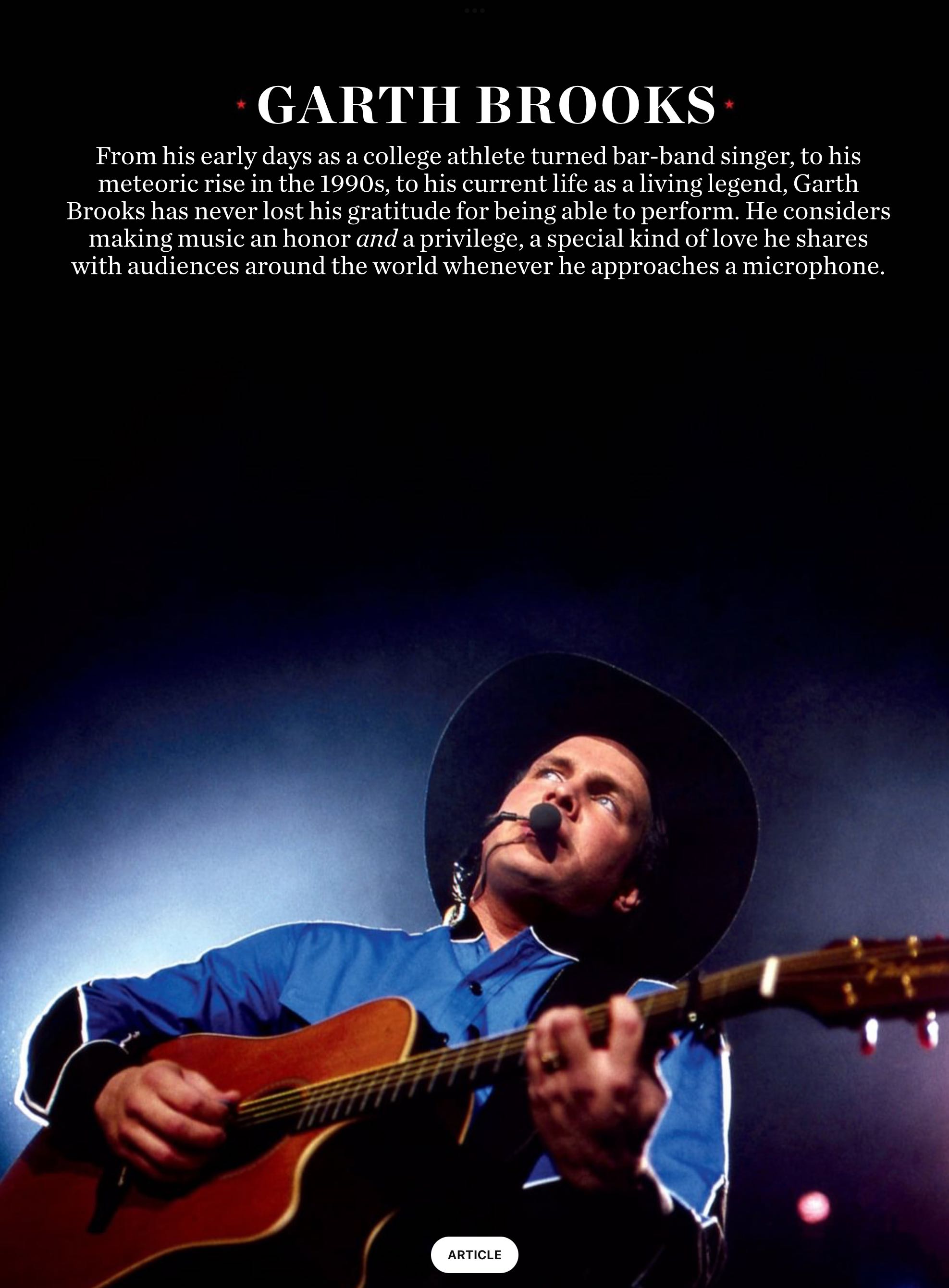 Garth Brooks - The Story of an American Icon  2023 January  (January) magazine collectible - Main Image 2