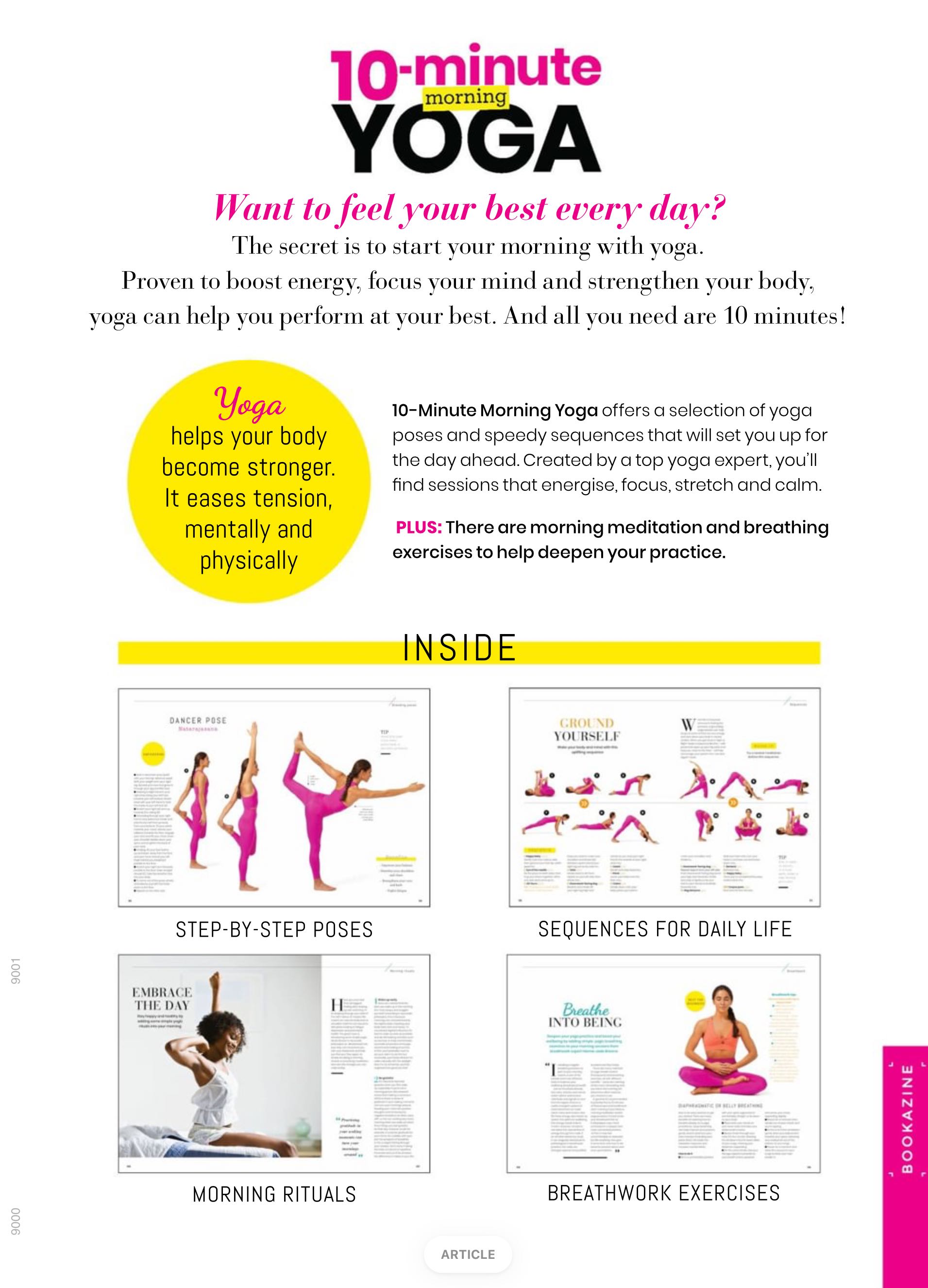 10 Minute Morning Yoga  2023 August  (August) magazine collectible - Main Image 2