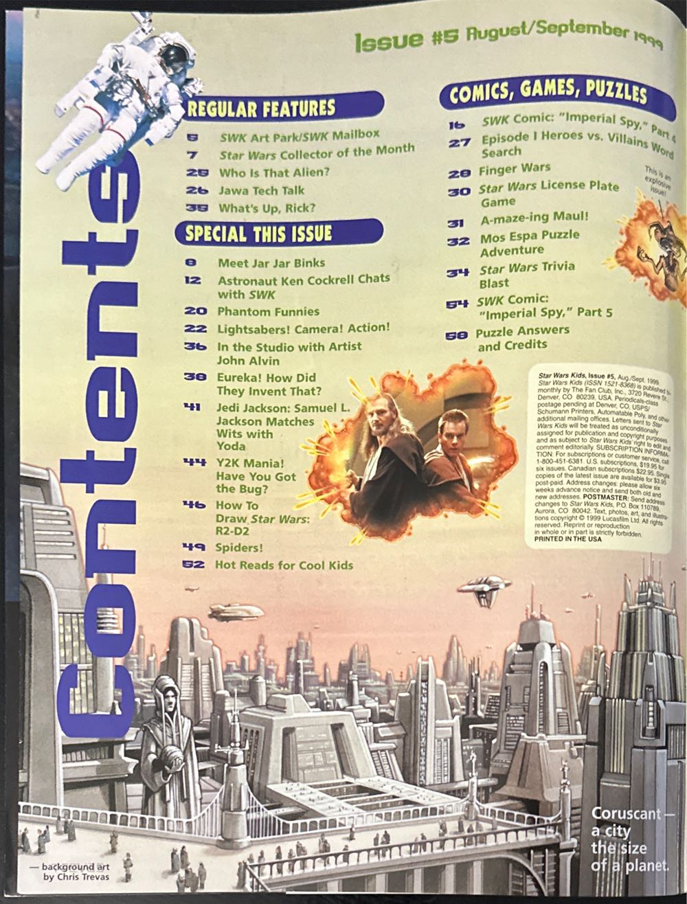 Star Wars Kids (1998)  (August) magazine collectible [Barcode 05669893714209] - Main Image 3