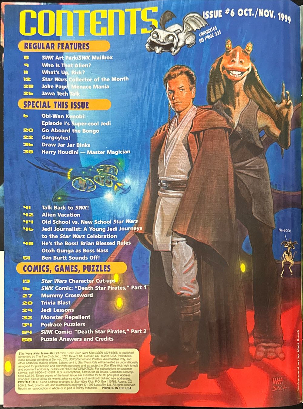 Star Wars Kids (1998)  (October) magazine collectible [Barcode 05669893714211] - Main Image 3