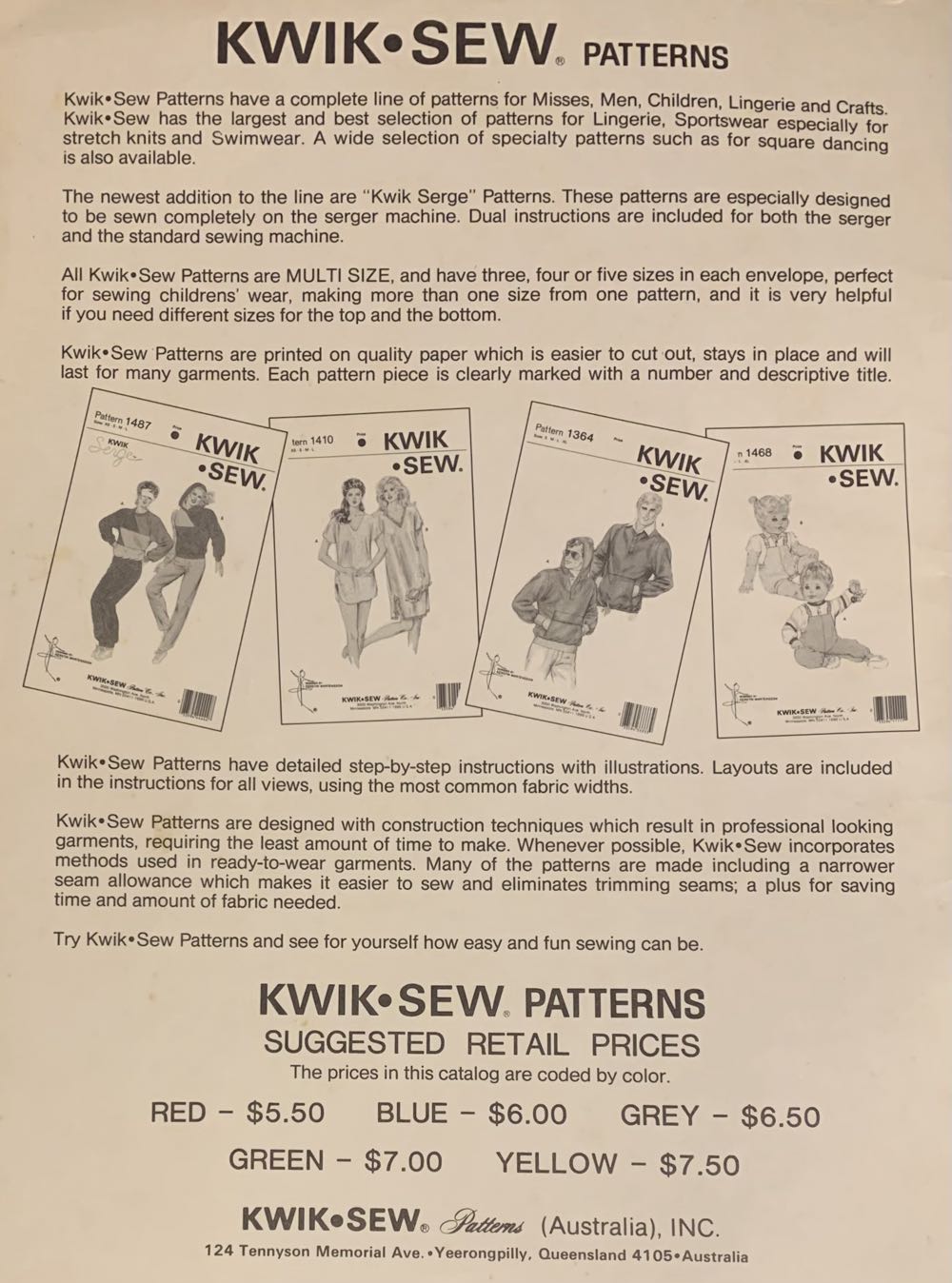 Home Catalog 1989 Cover Pattern 1907  magazine collectible - Main Image 2