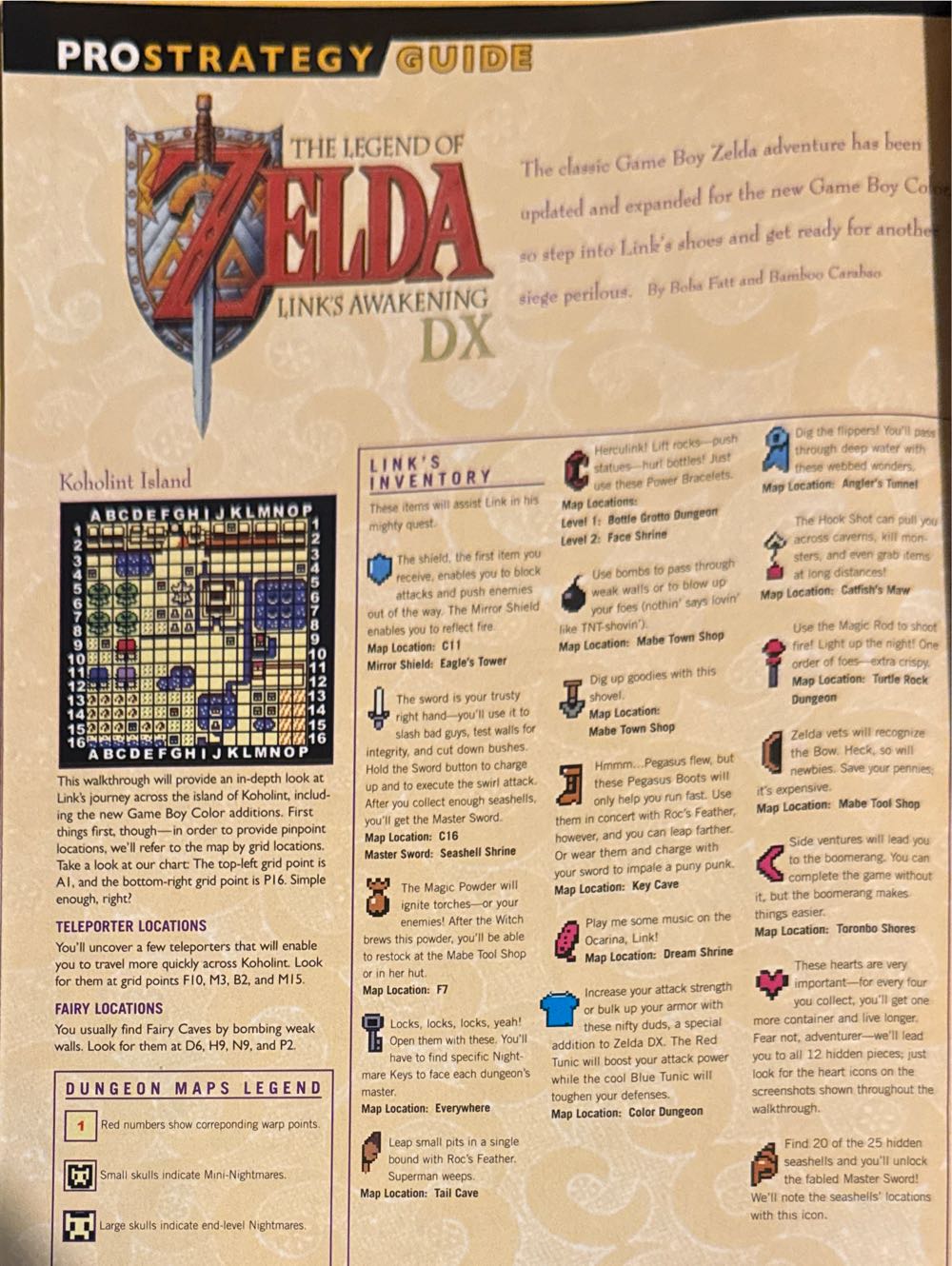 Handheld Video Games GamePro - Legend of Zelda DX 20 Page Guide  magazine collectible [Barcode 07189646665294] - Main Image 3