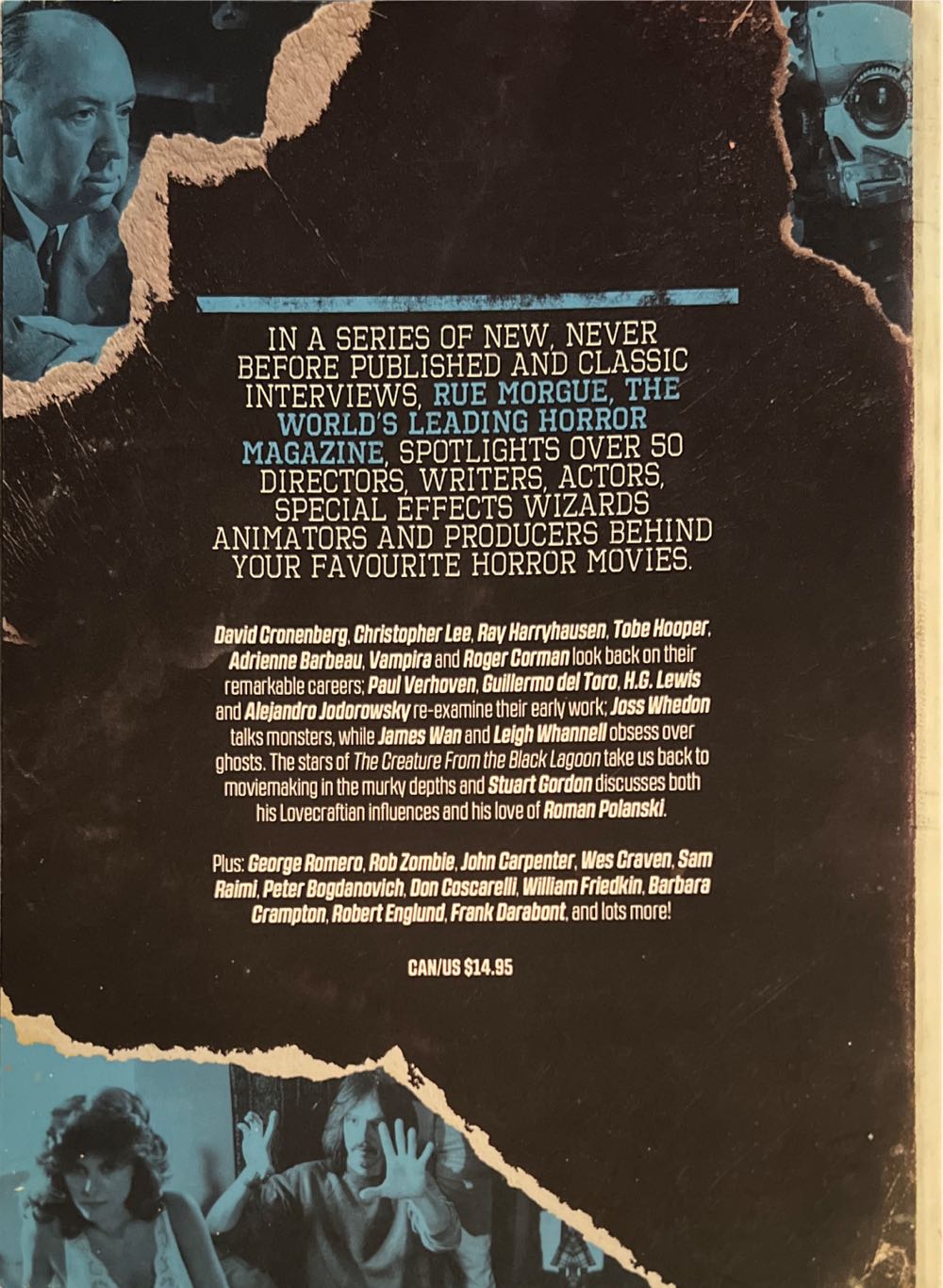 Rue Morgue Magazine’s: Horror Movies Heroes  (August) magazine collectible [Barcode 72527401067744] - Main Image 2