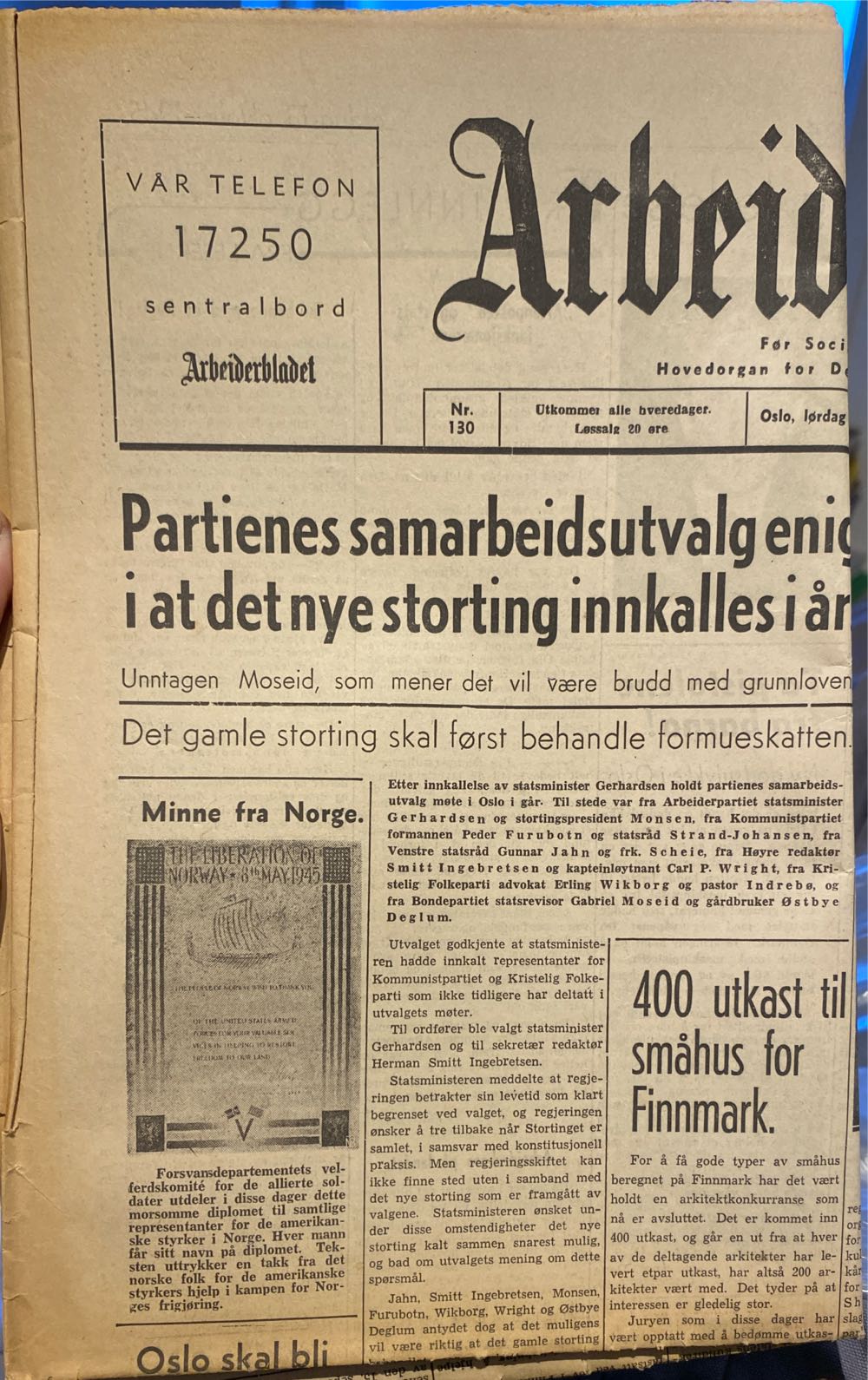 Arbeiderbladet (H) (October) magazine collectible - Main Image 1