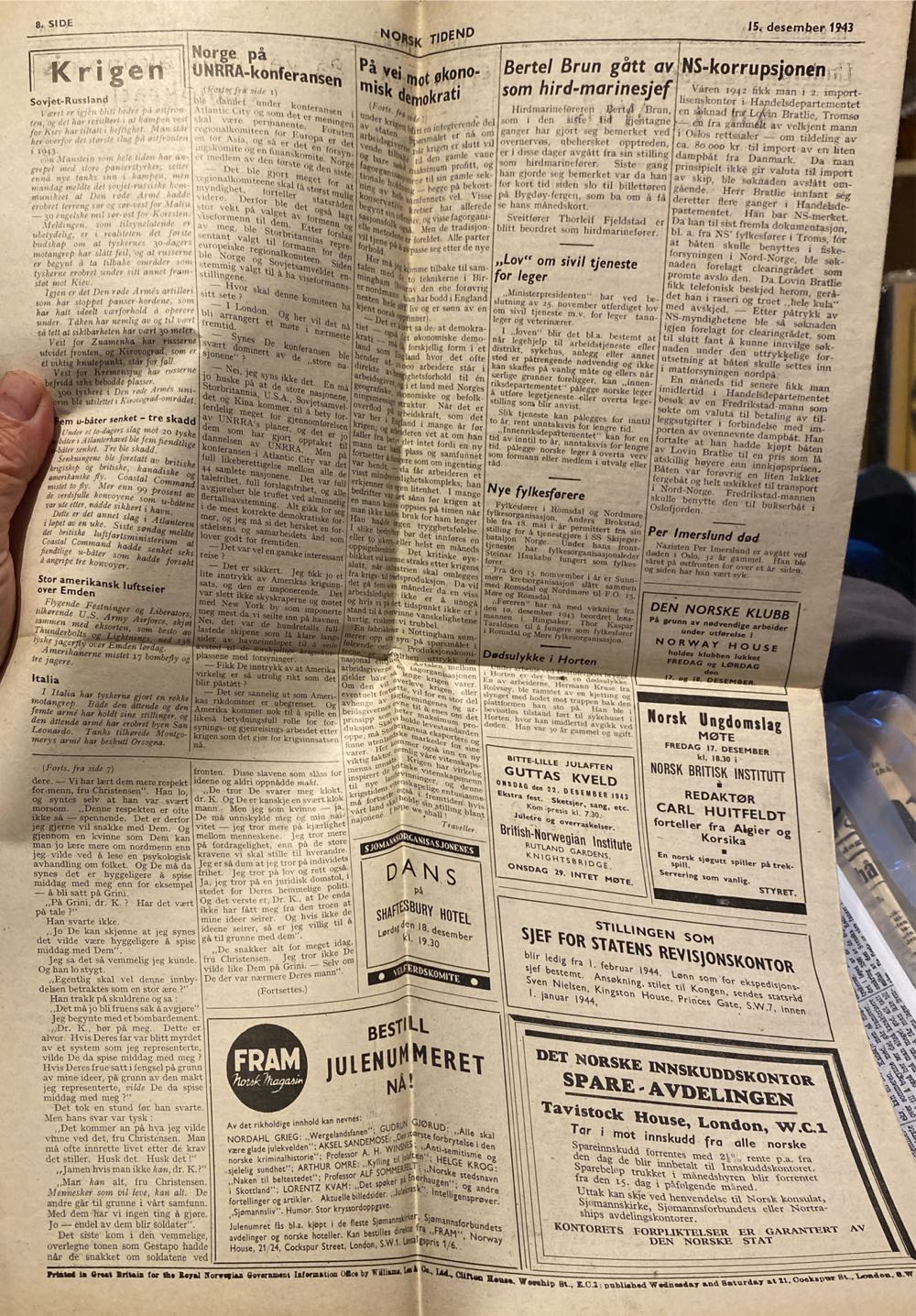 Norsk Tidend (H)  (December) magazine collectible - Main Image 2