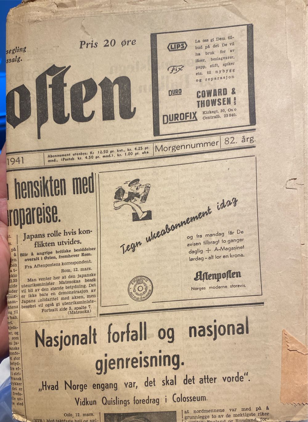 Aftenposten (H)  (March) magazine collectible - Main Image 2