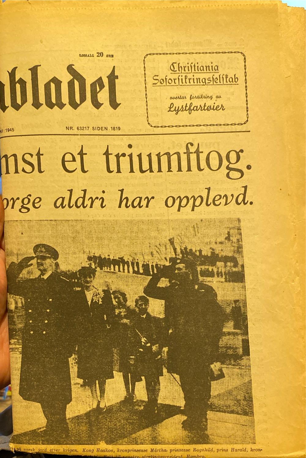 Morgenbladet (H)  (June) magazine collectible - Main Image 2