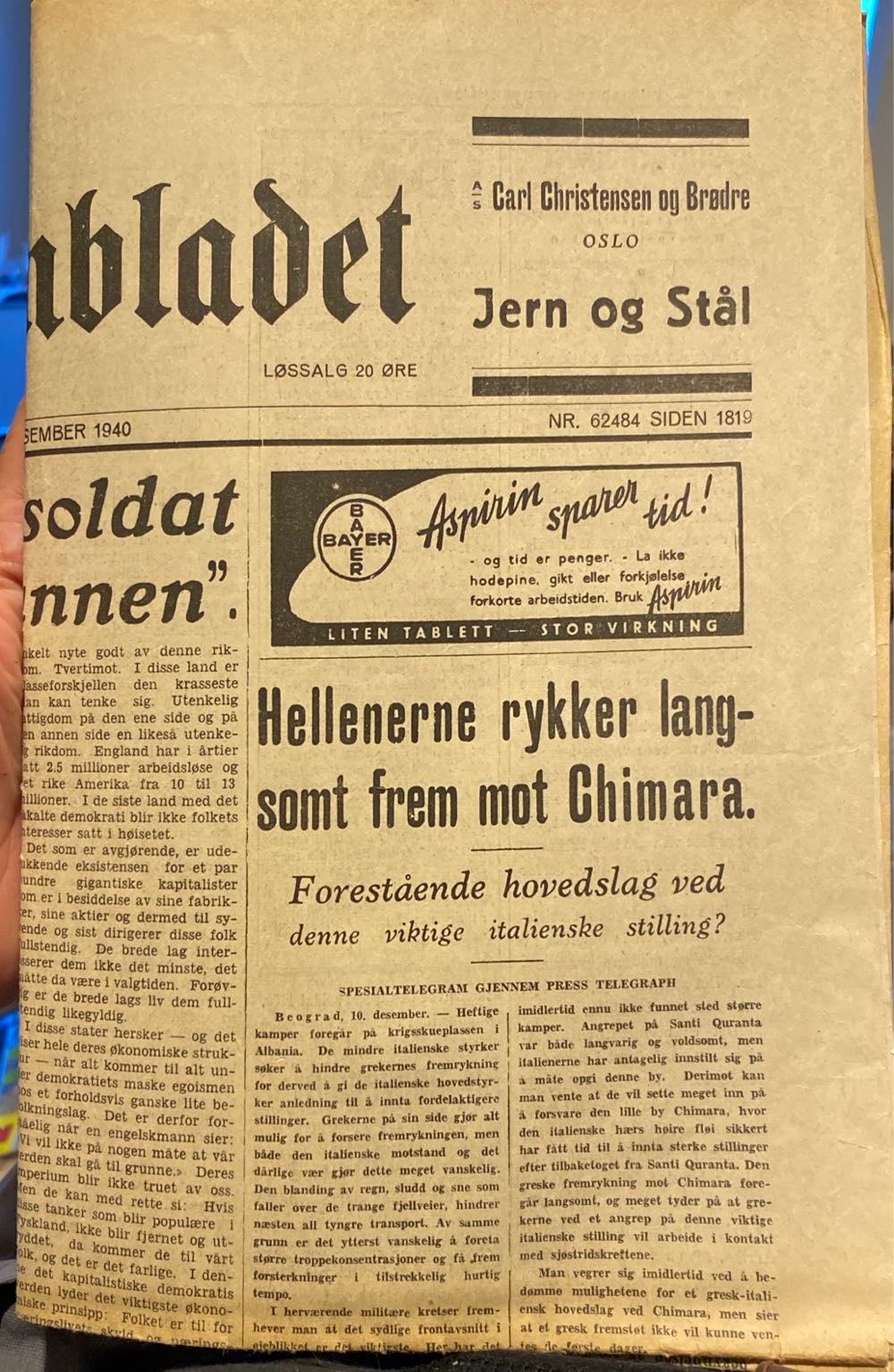 Morgenbladet (H)  (December) magazine collectible - Main Image 2