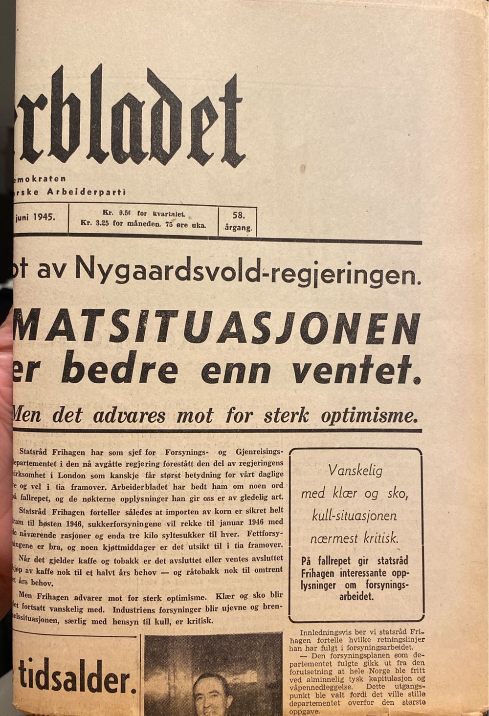 Arbeiderbladet (H)  (June) magazine collectible - Main Image 2