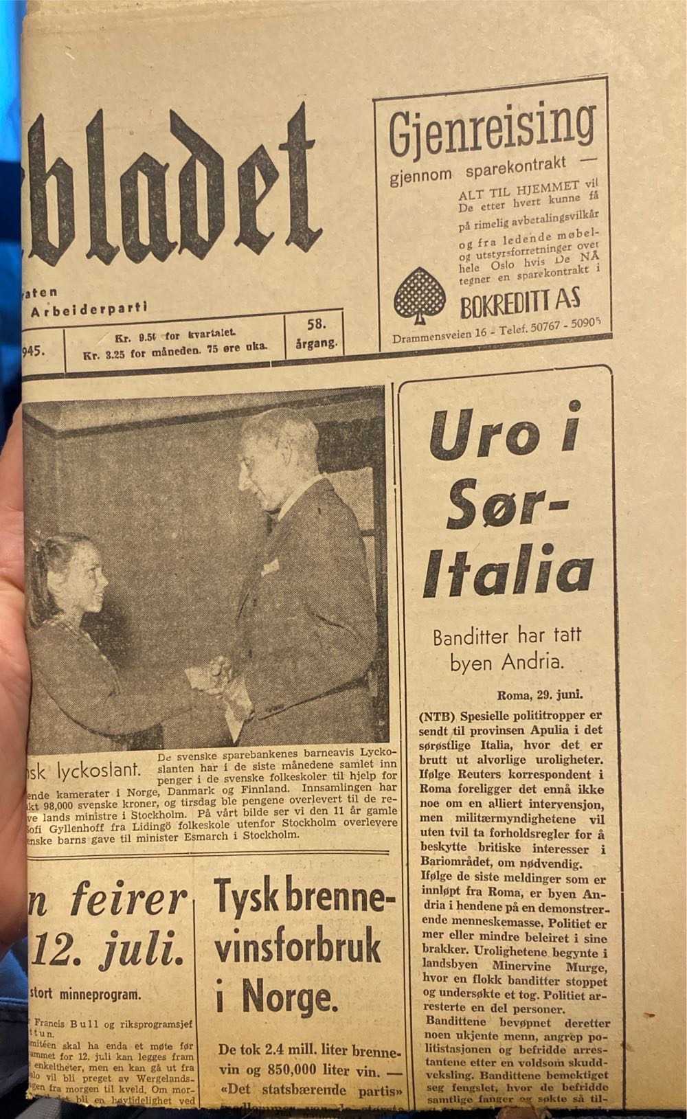 Arbeiderbladet (H)  (June) magazine collectible - Main Image 2