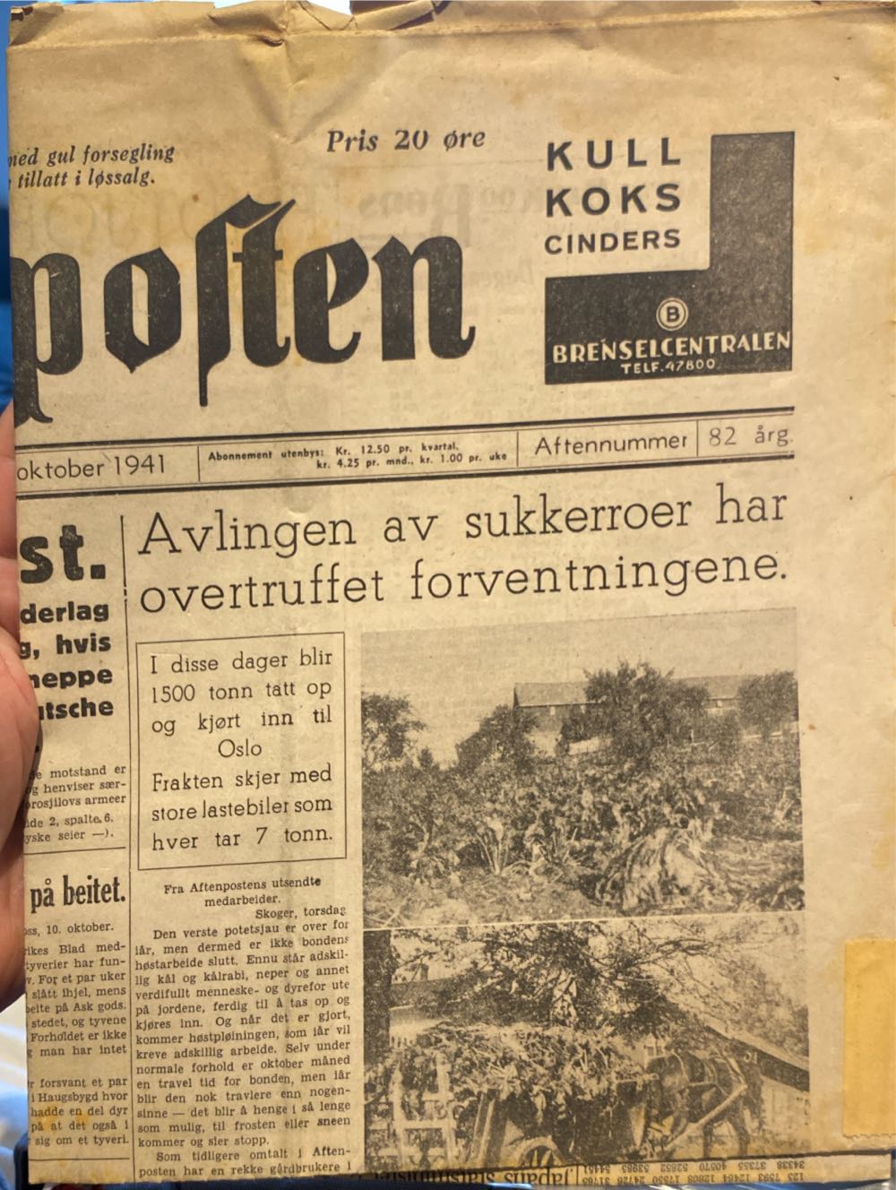 Aftenposten (H)  (October) magazine collectible - Main Image 2