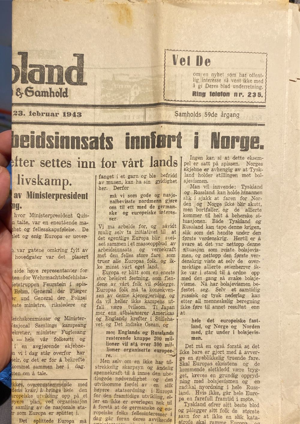 Vestopland (H)  (February) magazine collectible - Main Image 2