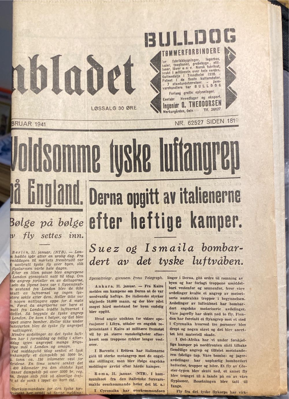 Morgenbladet (H)  (February) magazine collectible - Main Image 2