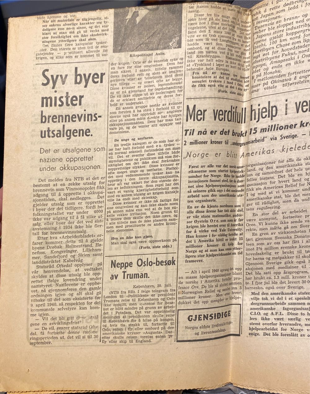 Arbeiderbladet (H)  (July) magazine collectible - Main Image 3