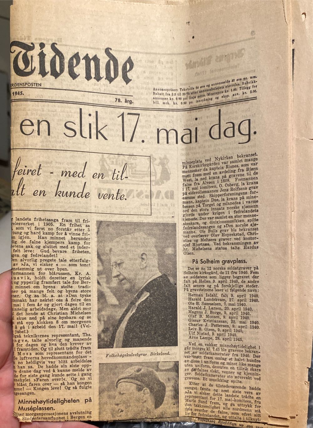 Bergens Tidende (H)  (May) magazine collectible - Main Image 2