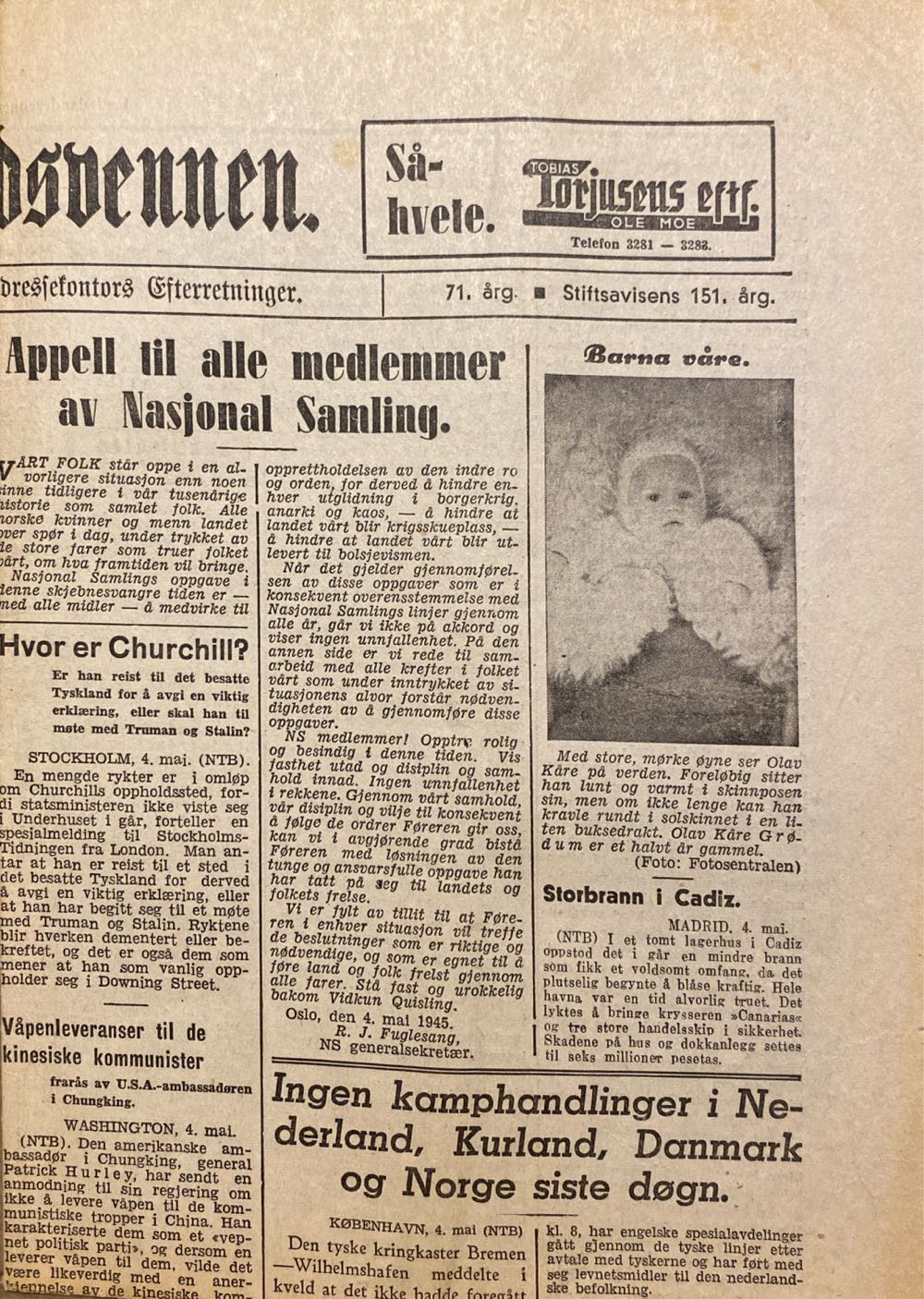 Fædrelandsvennen (H)  (May) magazine collectible - Main Image 2